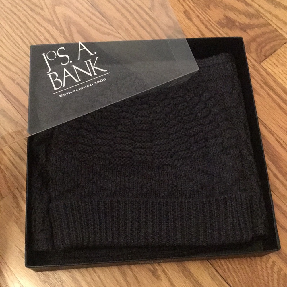 Jos. A. Bank Hat and Scarf Set